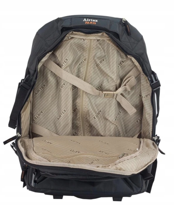 PLECAK PODRÓŻNY NA KÓŁKACH DUŻY SZARY AIRTEX PARIS