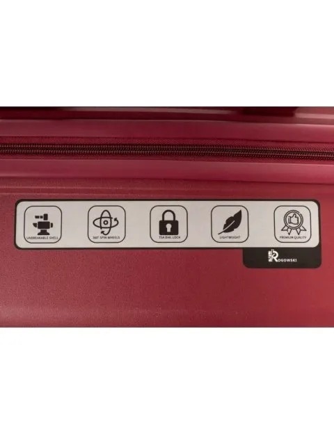 Zestaw walizek RGL PP6 lazurowy – etykieta – detal modelu