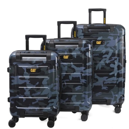 Zestaw walizek Caterpillar Stealth granatowe moro – komplet