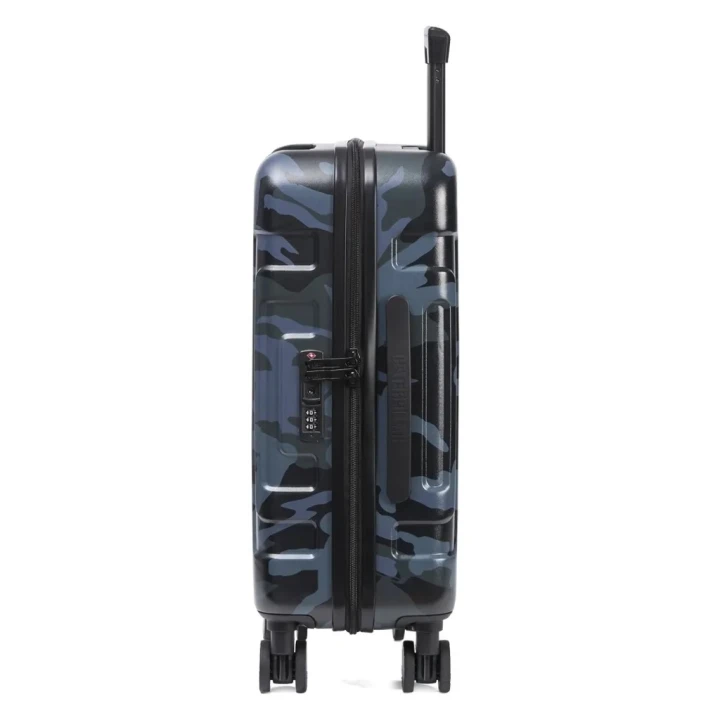 Zestaw walizek Caterpillar Stealth granatowe moro – bok