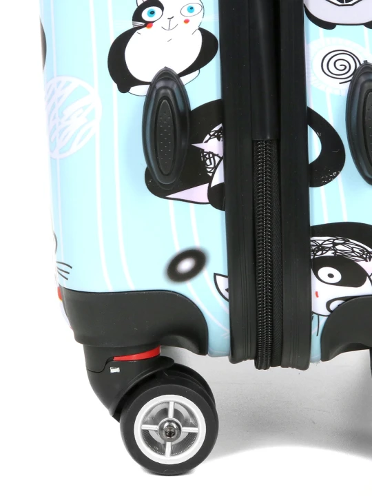 Walizka Worldline 809 Blue Cat mała – kółko