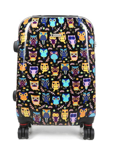 Walizka Worldline 809 Black Hibou mała – przód
