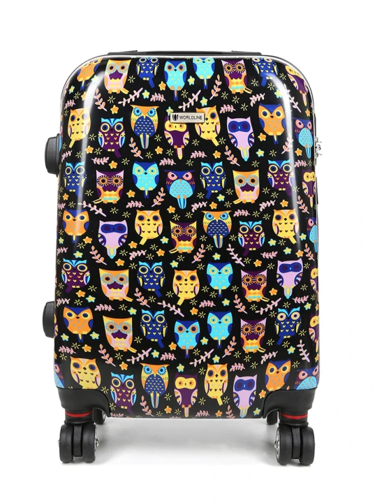 Walizka Worldline 809 Black Hibou mała – przód