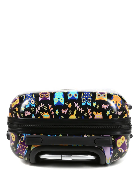 Walizka Worldline 809 Black Hibou mała – góra z uchwytem